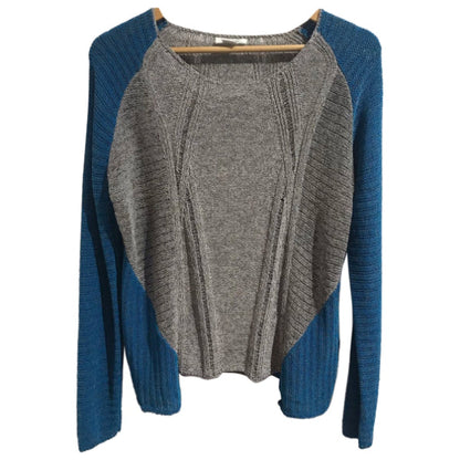 Pull Helmut Lang gris et bleu T.M