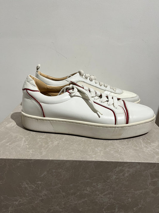 Baskets Louboutin blanc T.46
