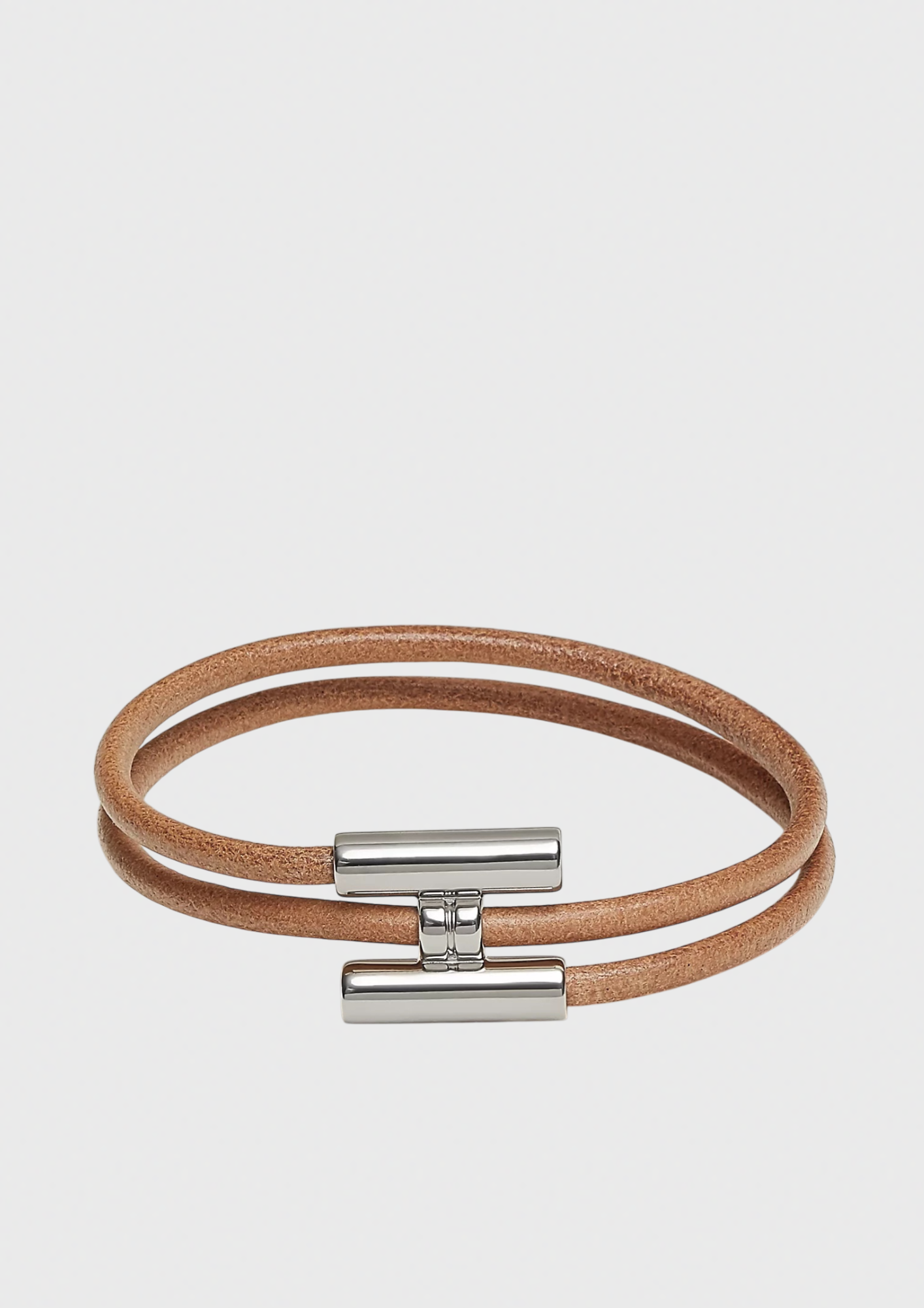 Bracelet Hermès Tournis beige T.5