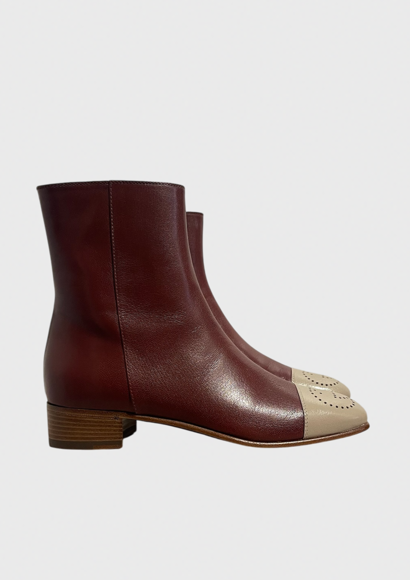 Bottines Gucci bordeaux T.37