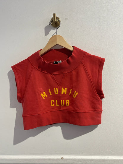 Sweat Miu Miu rouge T.XS