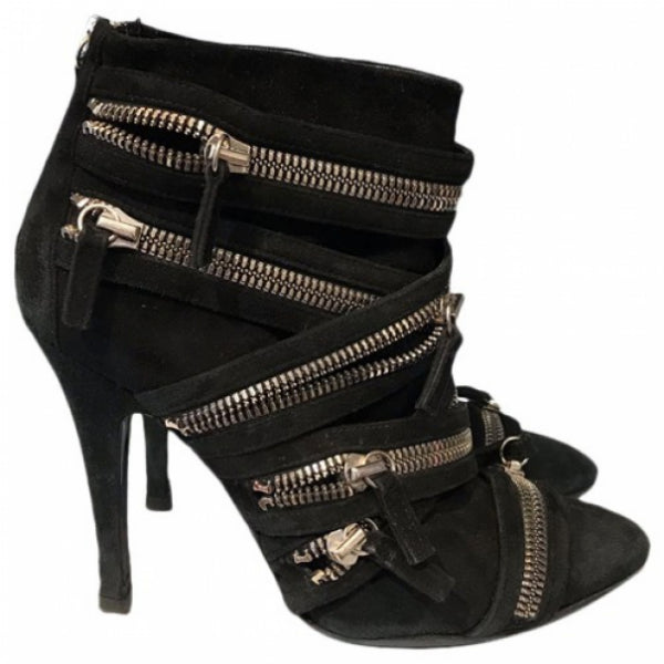 Bottines Balmain noires T.38