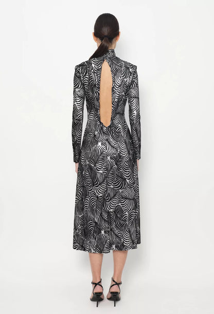 Robe Paco Rabanne zèbre T.46