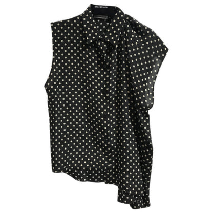 Blouse Balenciaga à pois T.40