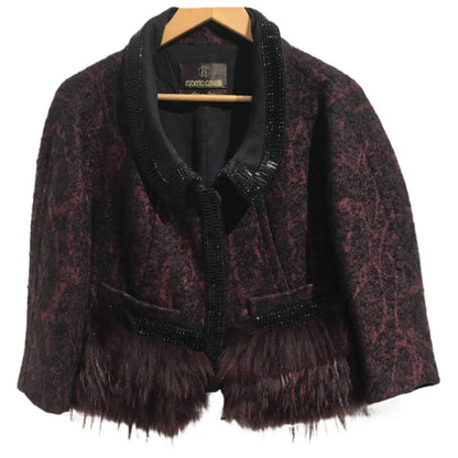 Veste Roberto Cavalli bordeaux T.36