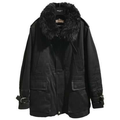 Parka Saint Laurent noire T.38