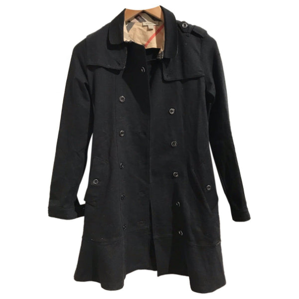 Trench Burberry noir T.12 ans