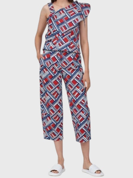 Top Carven imprimé T.36