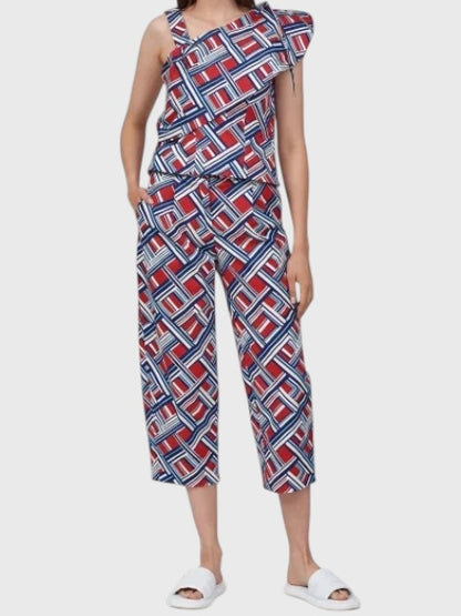 Top Carven imprimé T.36