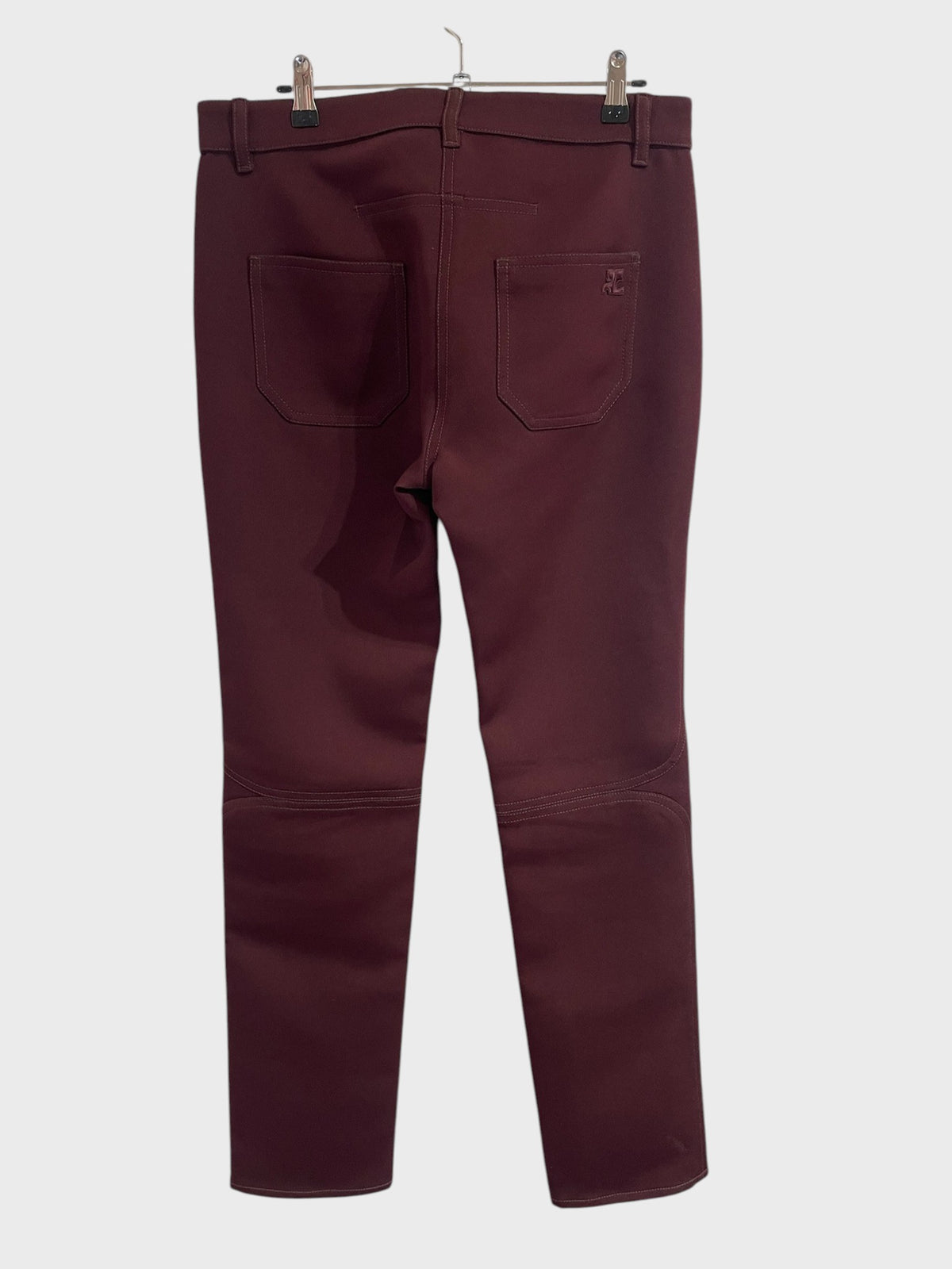 Pantalon Courrèges bordeaux T.40