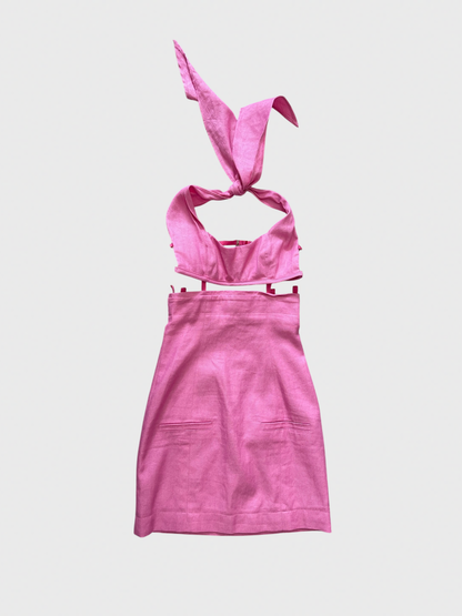 Robe Jacquemus rose T.32