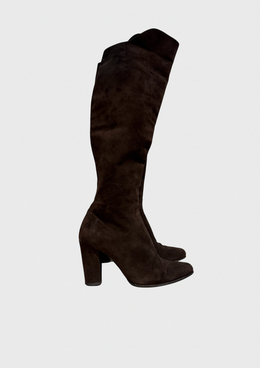 Bottes Yves Saint Laurent marron T.36,5