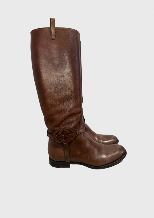 Bottes Gucci marron T.36,5