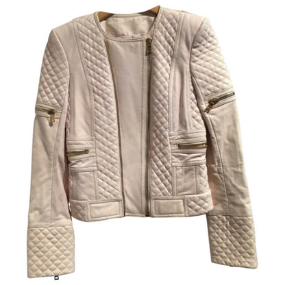 Veste Balmain cuir T.34