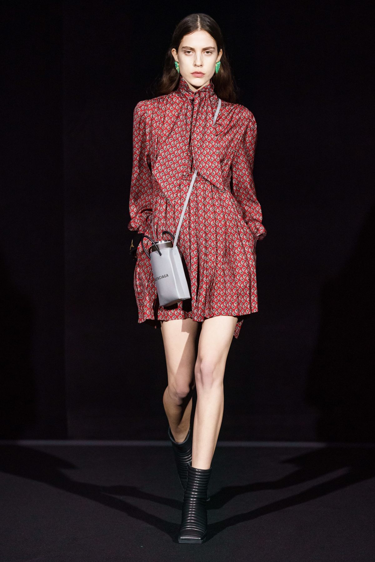 Robe Balenciaga bordeaux T.40