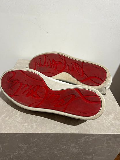 Baskets Louboutin blanc T.46