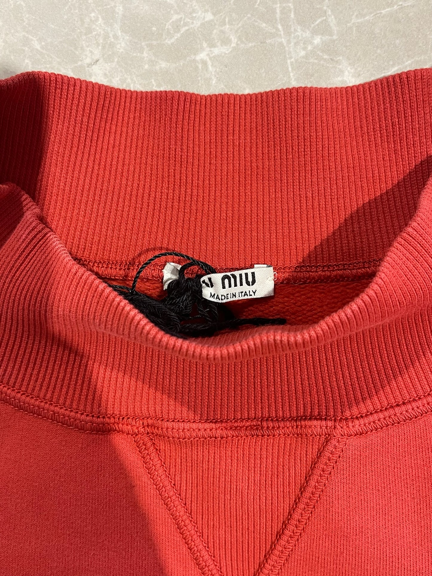 Sweat Miu Miu rouge T.XS