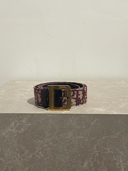 Ceinture Dior bordeaux T.75