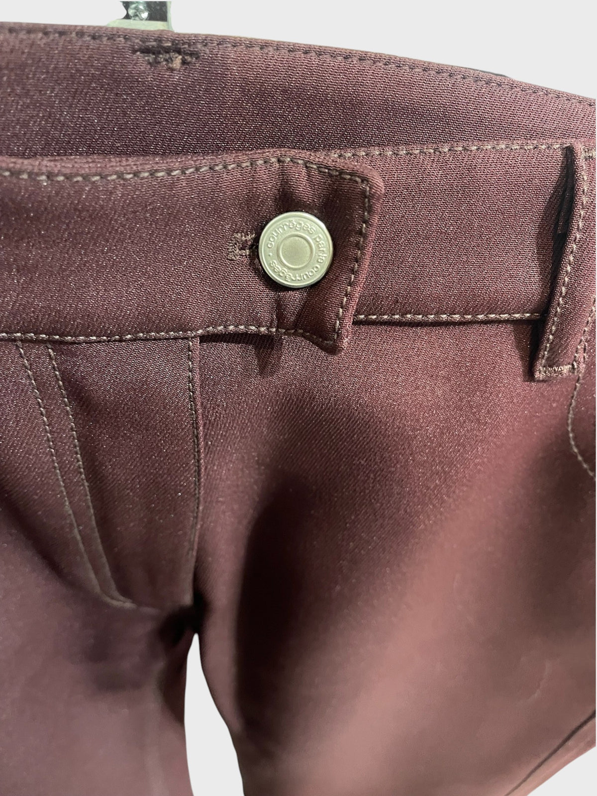 Pantalon Courrèges bordeaux T.40