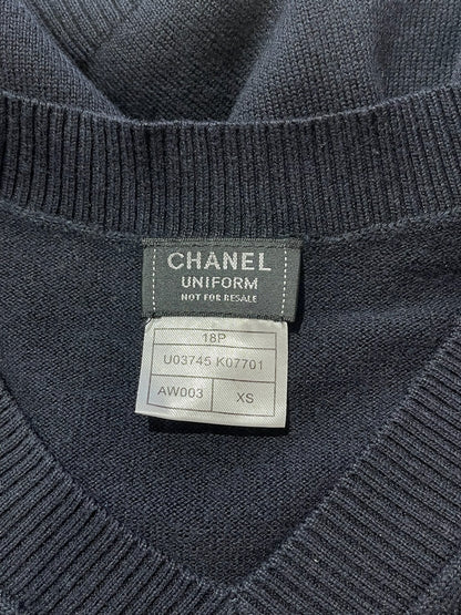 Pull Chanel bleu marine T.XS