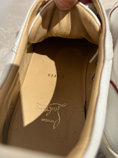 Baskets Louboutin blanc T.46