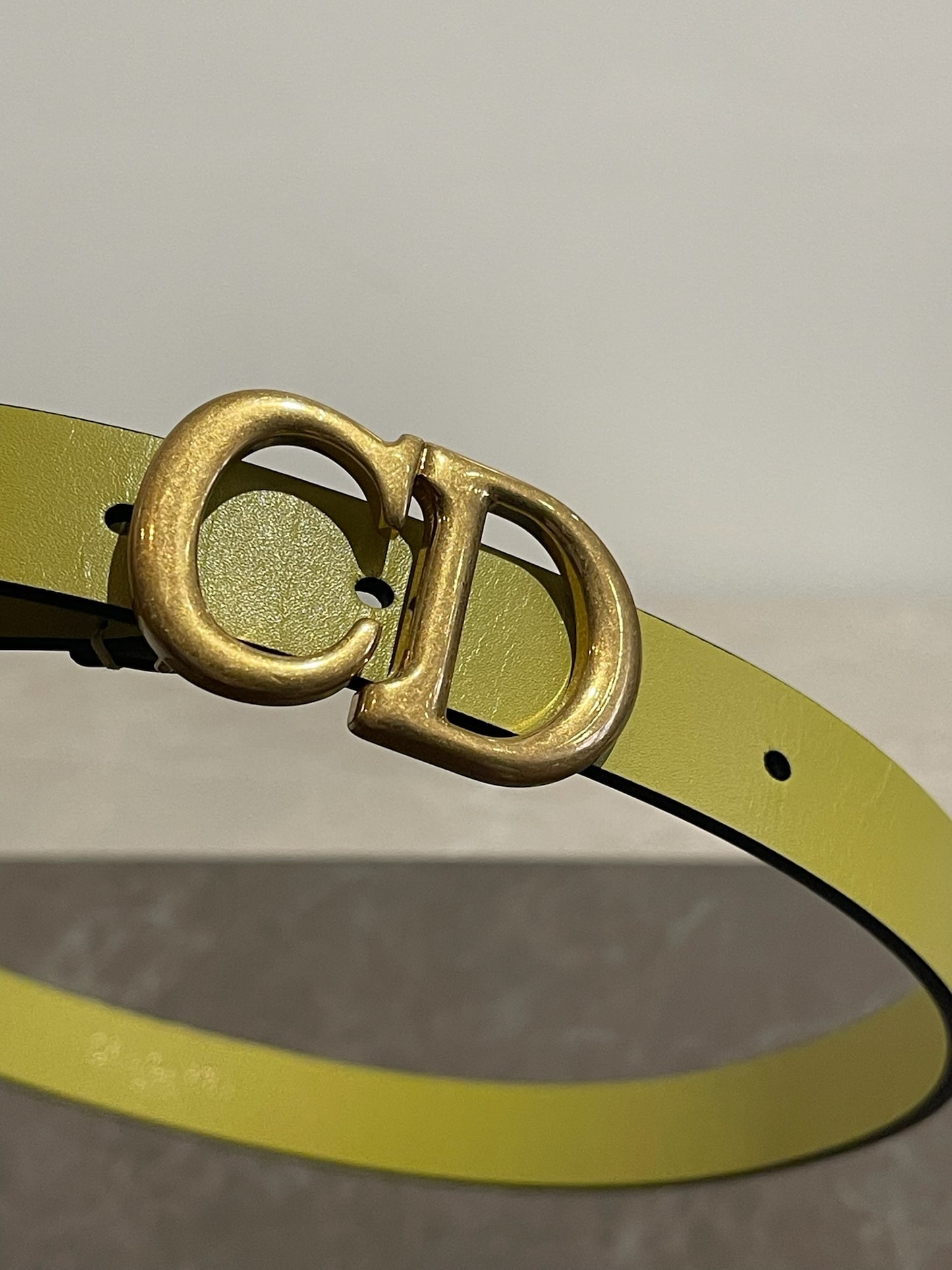 Ceinture Dior jaune T.70