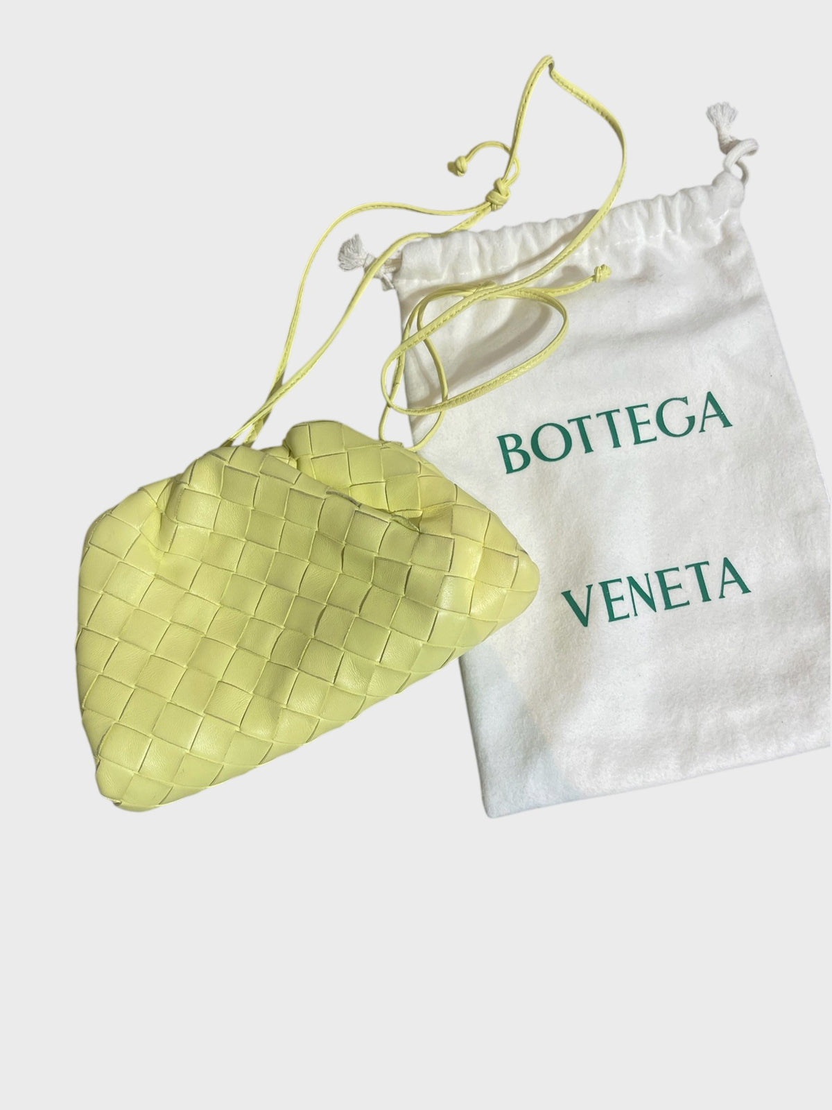 Sac Bottega Veneta Mini Pouch Jaune