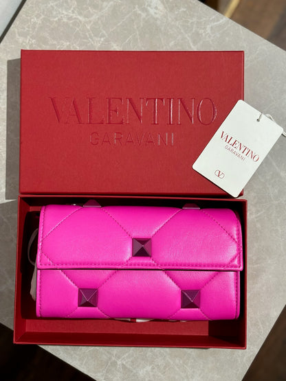 Sac Valentino Roman Stud Rose NEUF