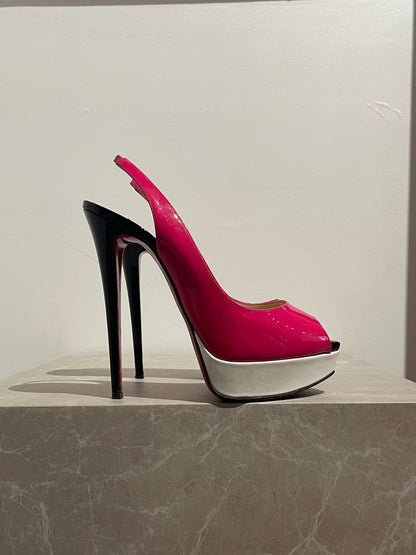 Escarpins Christian Louboutin rose T.40