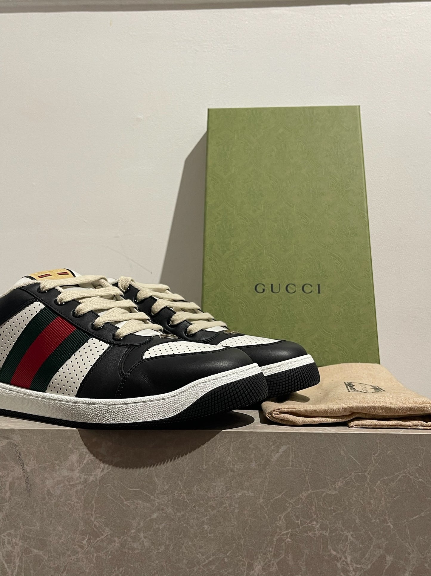 Baskets Gucci Screener T.46,5 NEUVES