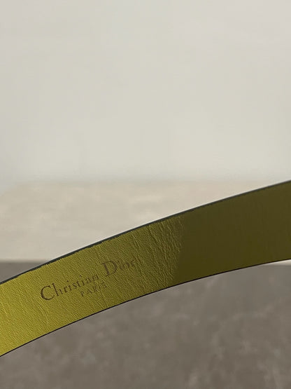 Ceinture Dior jaune T.70