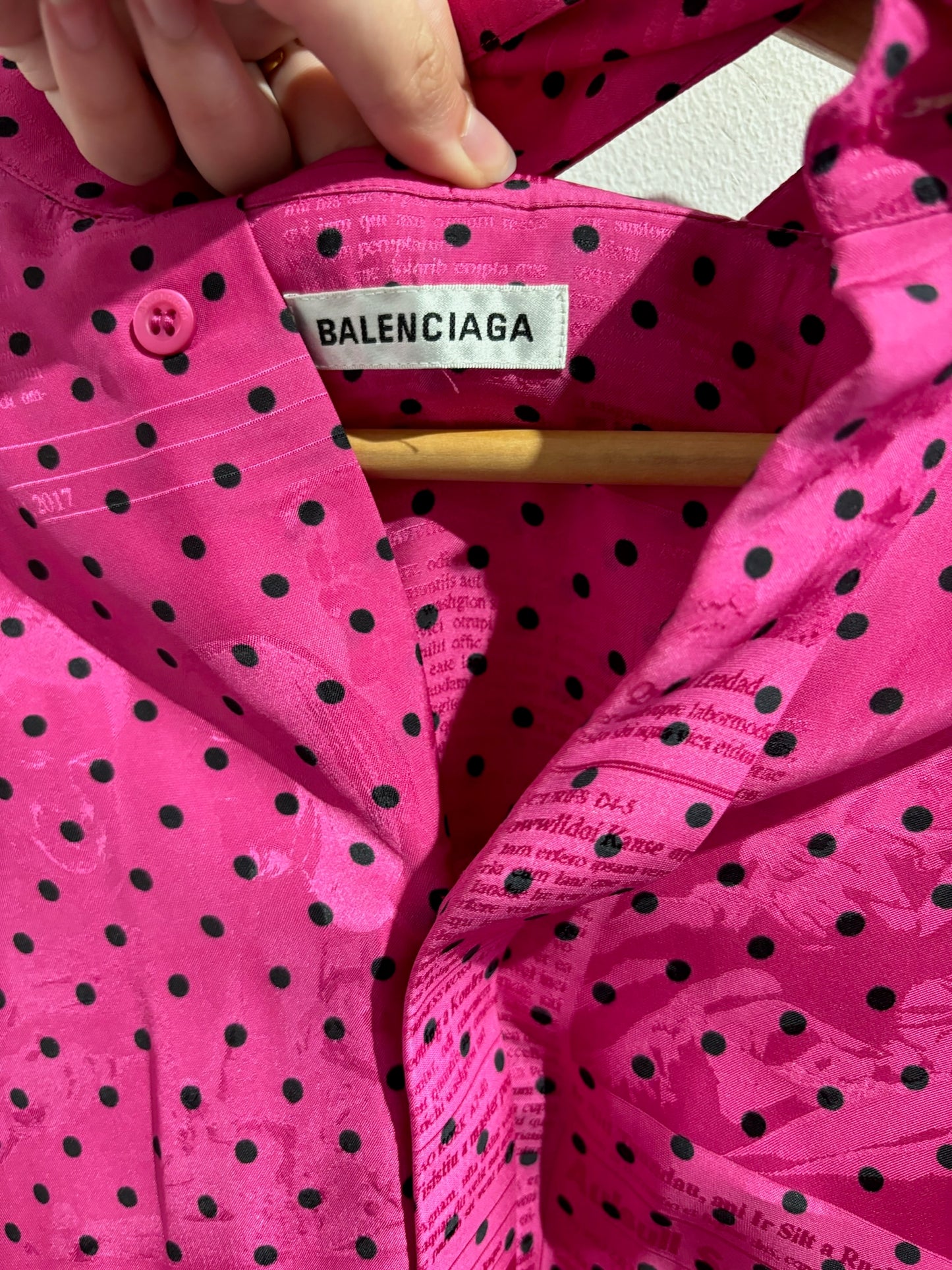 Robe Balenciaga fushia T.34