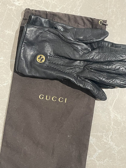 Gants Gucci noirs T.7,5