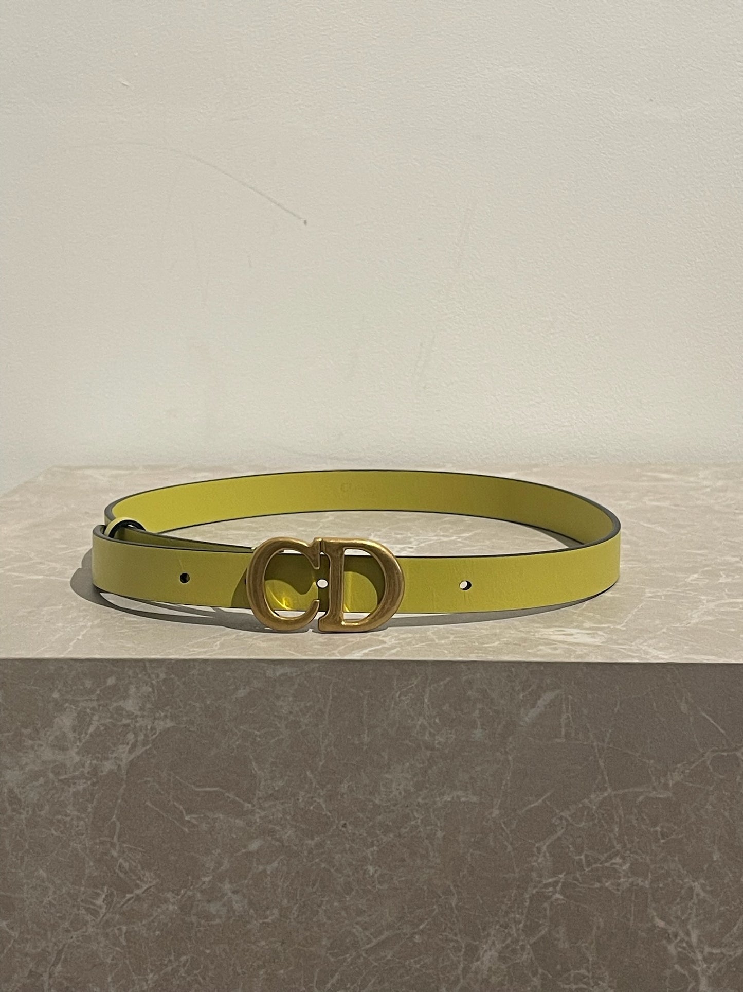 Ceinture Dior jaune T.70