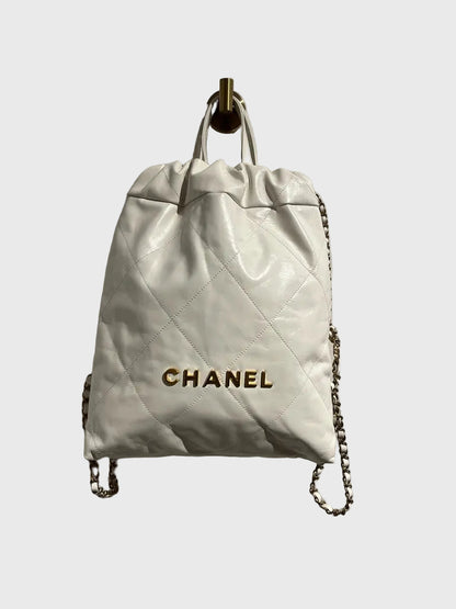 Sac à dos Chanel 22 Blanc