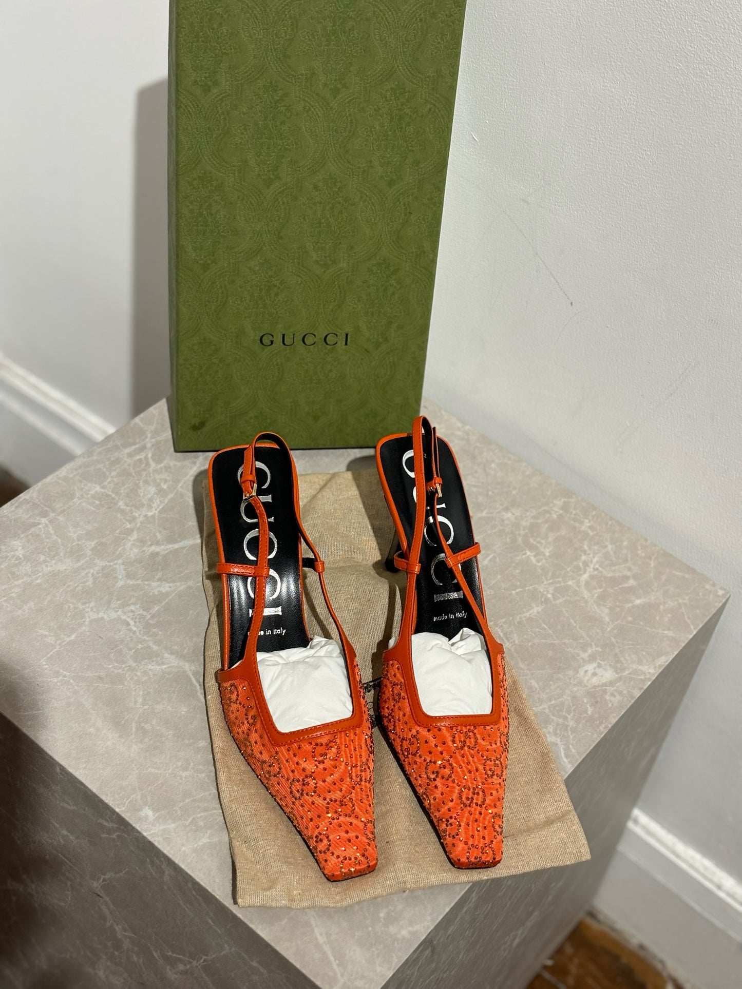 Escarpins Gucci orange T.39 NEUFS