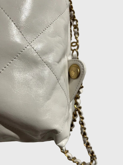 Sac à dos Chanel 22 Blanc
