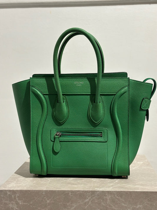 Sac Celine Luggage vert