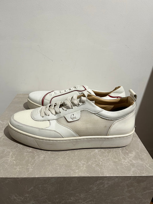 Baskets Louboutin blanc T.46