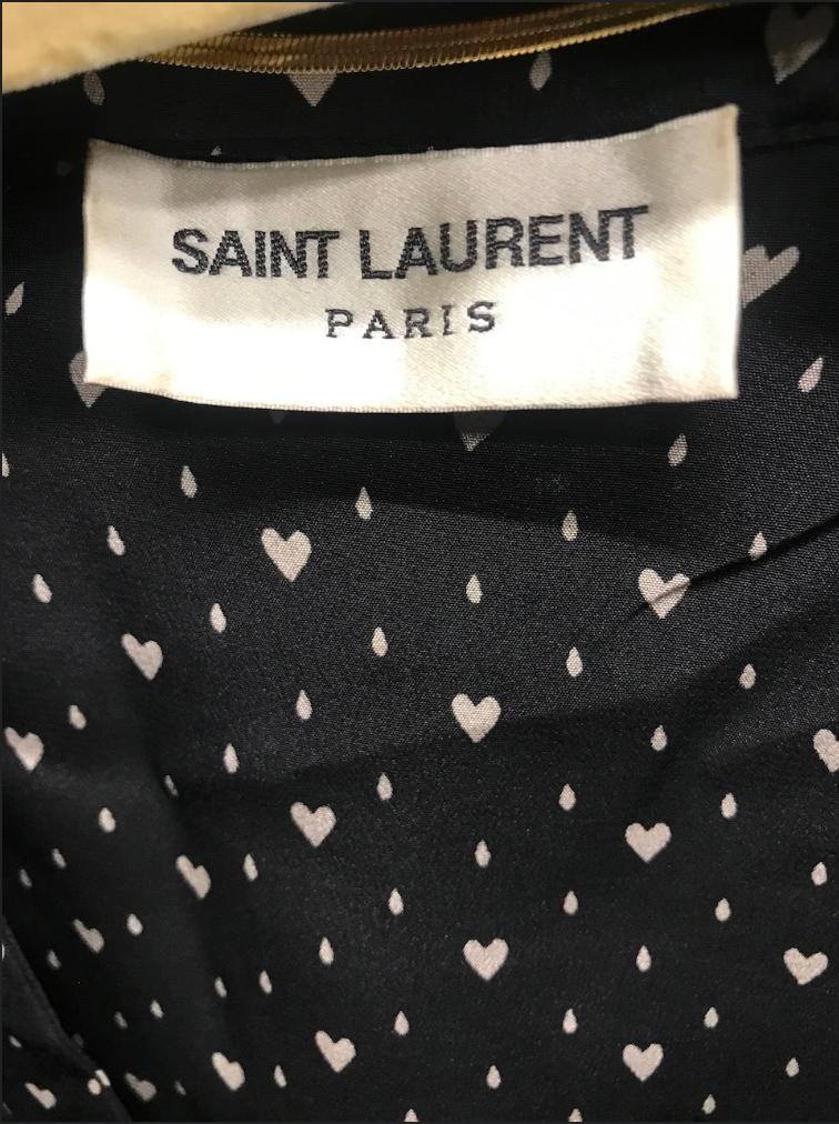 Robe Saint Laurent noire T.42