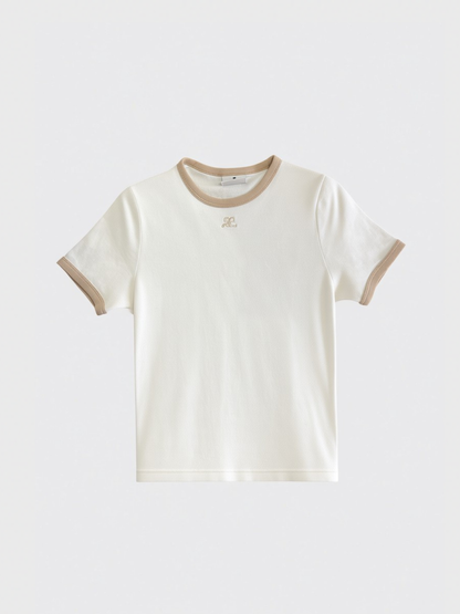 T-shirt Courrèges blanc T.S