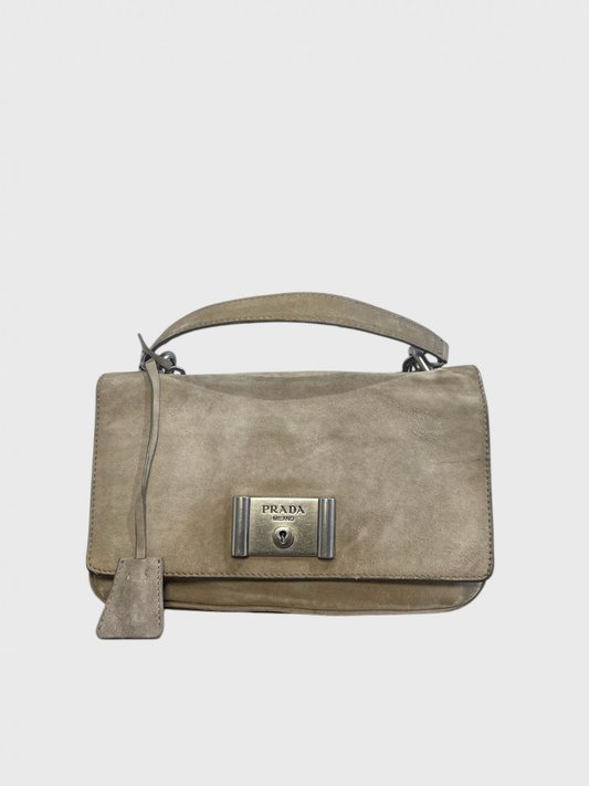 Sac Prada daim beige