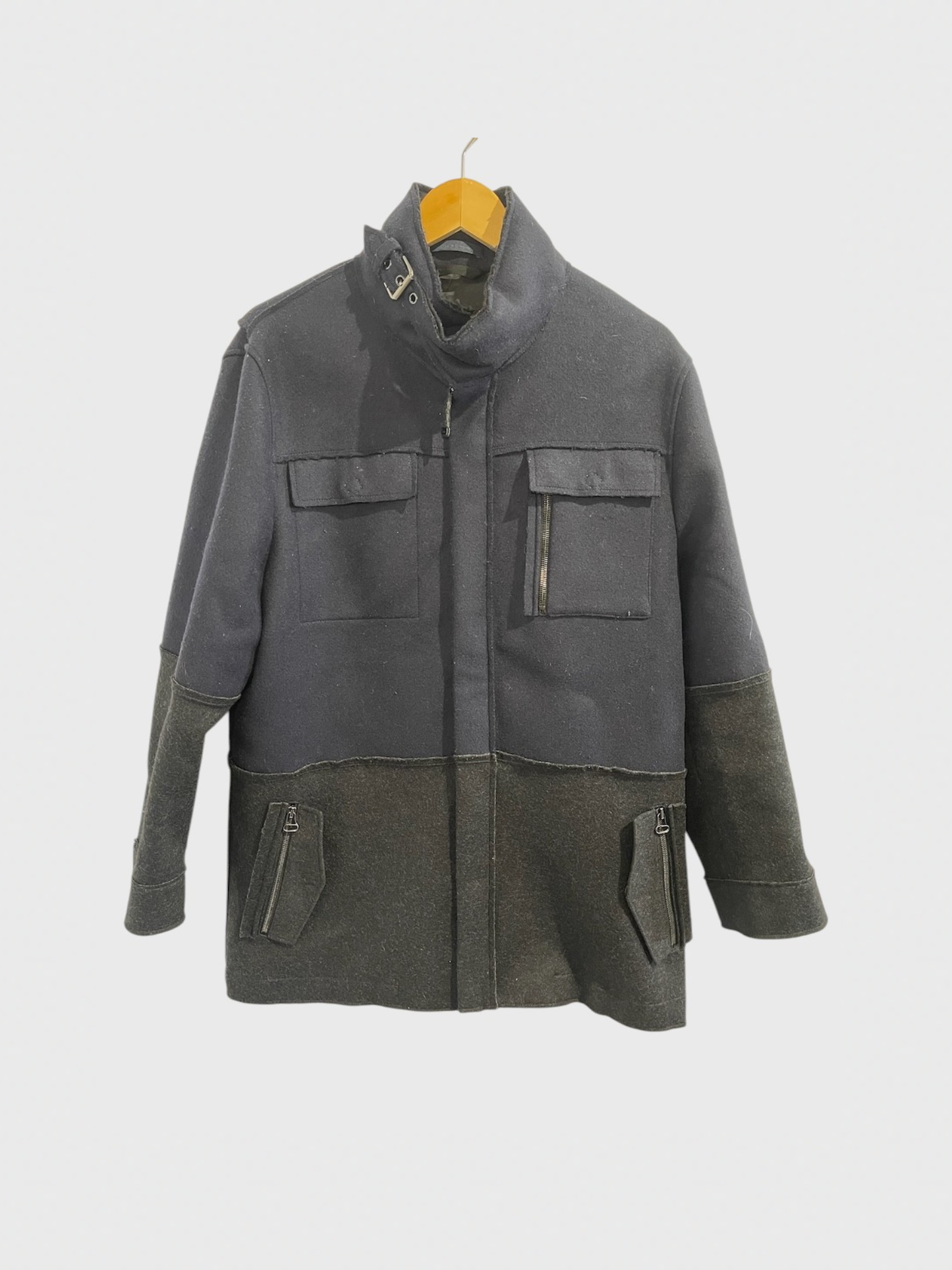 Manteau Lanvin bleu marine T.52