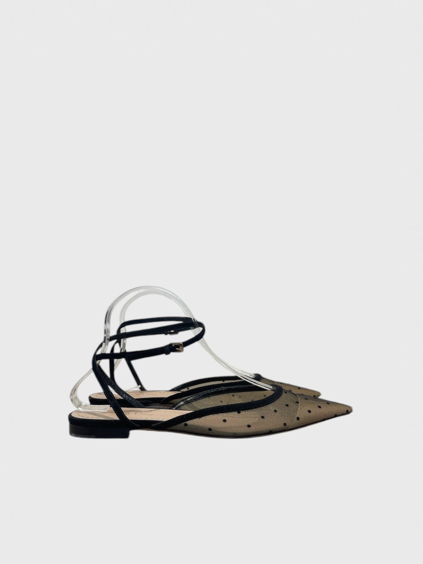 Ballerines Dior à pois T.38,5