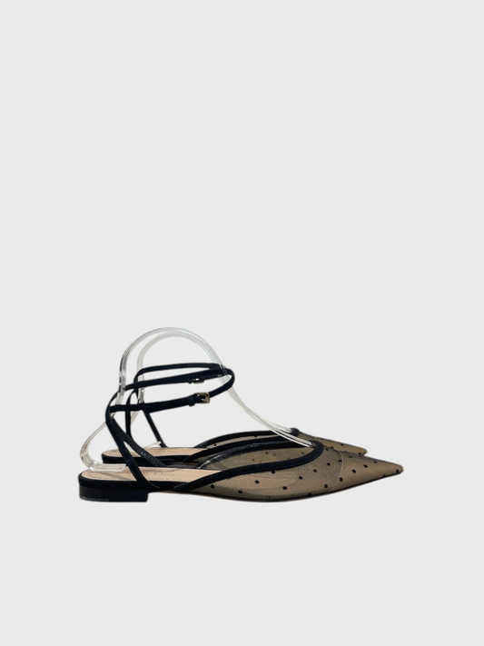 Ballerines Dior à pois T.38,5