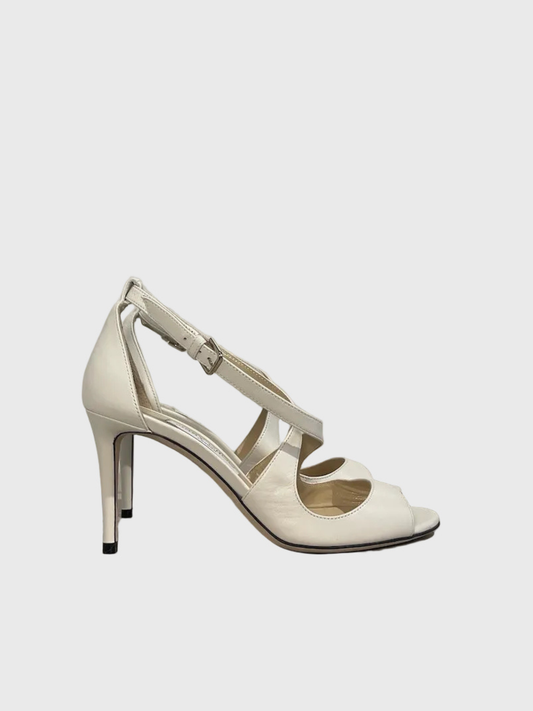 Sandales Jimmy Choo blanches T.38