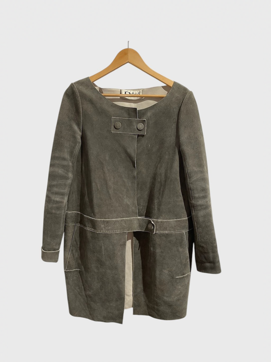 Manteau Chloé gris T.36