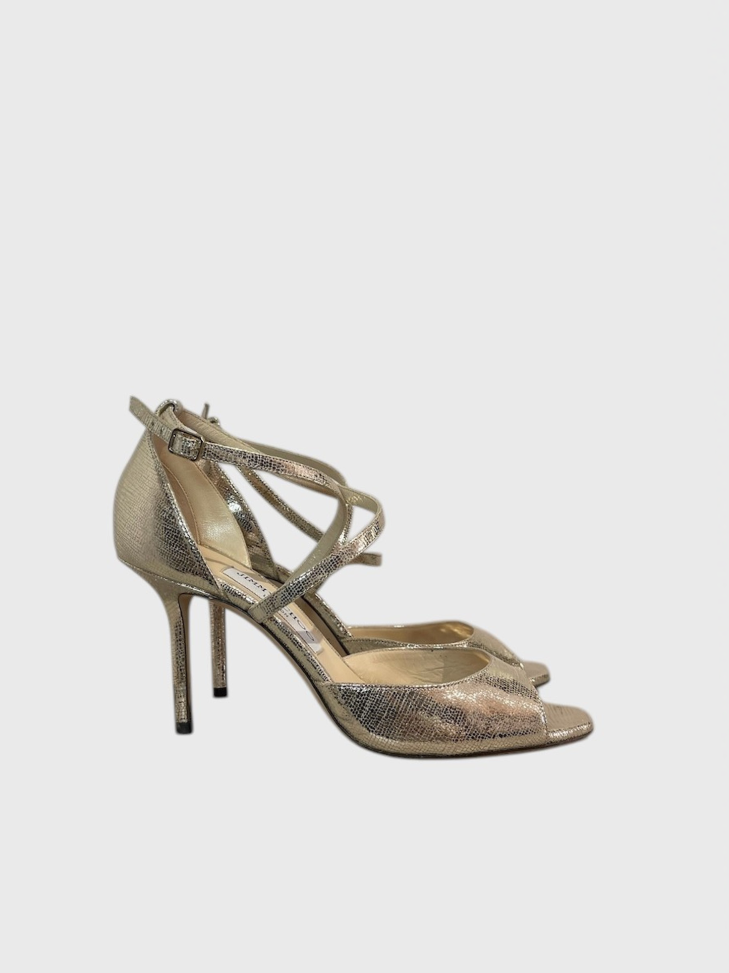 Sandales Jimmy Choo dorées T.37
