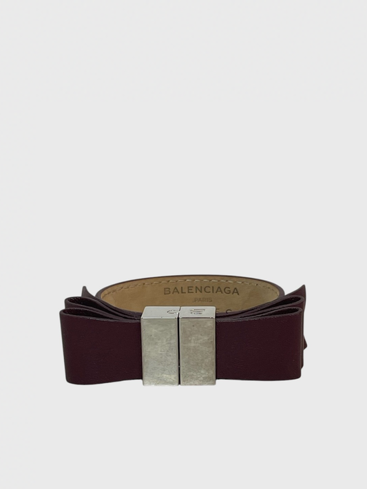 Bracelet Balenciaga bordeaux T.M