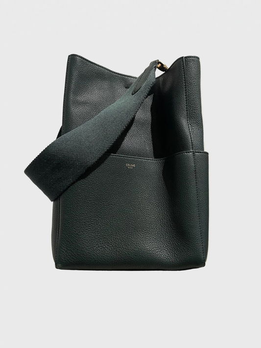 Sac Celine Seau sangle vert